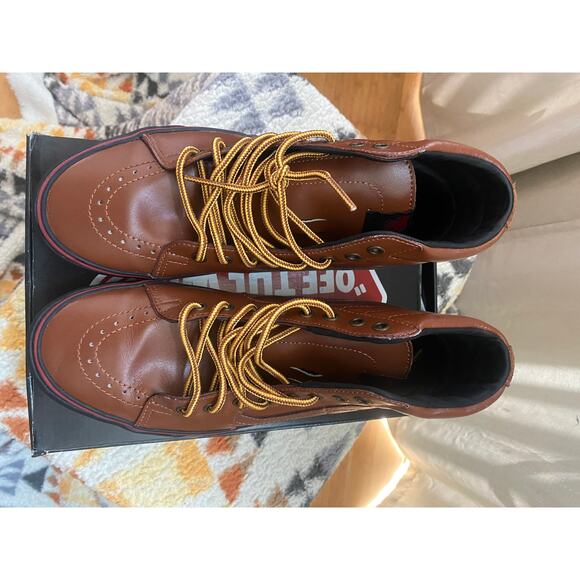 Vans (hiker) Sk8 Hi Tortoise Shell/Black m8.5/ w10 - Picture 5 of 9